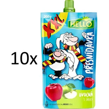 Hello Ovocná přesnídávka kapsička XXL 10x 200 g, jablko