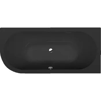 Vana VIVA R asymetrická vana 175x80x47cm, černá mat