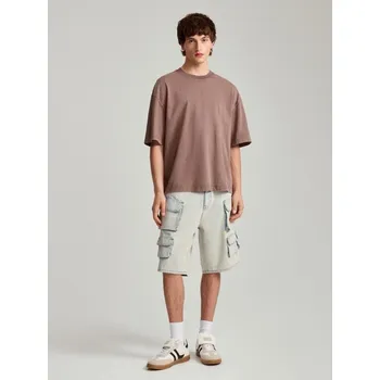 Pánská móda Šortky s cargo kapsami - 28 - House - modrý - 313CD-50J