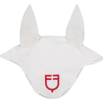 Čabraka pro koně EQUESTRO Čabraka GP Multicolor Logo Equestro, white/white/poppy red PONY