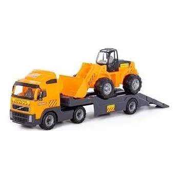 autíčko Polesie Auto Volvo tahač + Trailer + Traktor nakladač