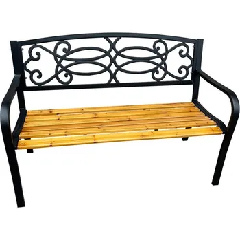 Zahradní lavice Zahradní lavice Rotina new Černá/přírodní dřevo