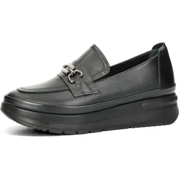 Dámské polobotky ETIMEĒ dámské kožené polobotky - černé