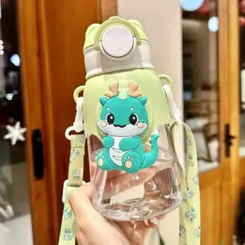 Dětský nerozbitný hrnek s brčkem - P