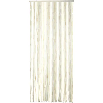 Závěs Bambusový závěs na dveře béžový 90 x 200 cm