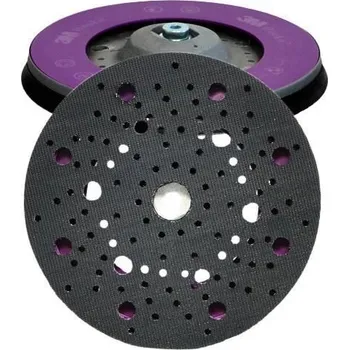 Brusný papír 3M strojní podložka 150mm šroubM8>s.z. pěnová víceděrová měkká Blue325U/525U (51125)