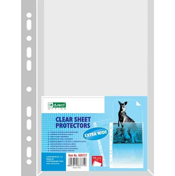 d.rect Prospektový obal A4, 170mic, hladký, čirý, 10ks, extra rozšířený