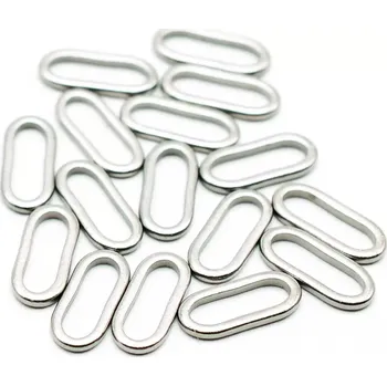 Taska obratlíky, kroužky - Oválný kroužek 6mm 50ks