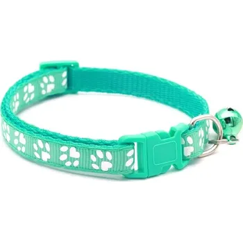 Obojek pro psa Nastavitelný barevný obojek pro kotě s přezkou - MÁTOVĚ ZELENÁ