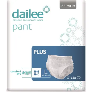Inkontinenční kalhotky Dailee Pant Premium Plus inkontinenční kalhotky L, 15 ks
