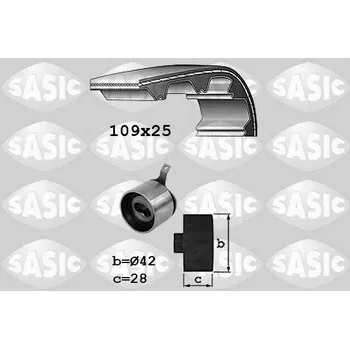 Rozvod motoru Sada rozvodového řemene, , SASIC, 1756077