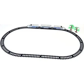 Vláček a vláčkodráha MAC TOYS Vlaková dráha, stříbrná, 111cm