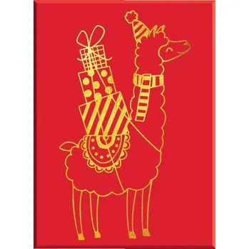 Aladine Dřevěné razítko Aladine, vel. G - Vánoční lama