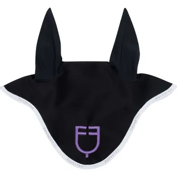 Čabraka pro koně EQUESTRO Čabraka GP Multicolor Logo Equestro, black/white/dahlia purple PONY