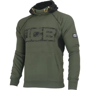 Pánská mikina JCB Horton olivová pánská pracovní mikina L