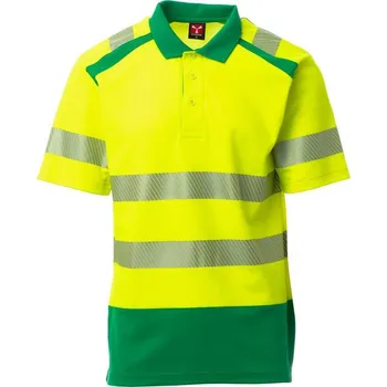 Pánská móda Pánská pracovní reflexní polokošile ROAD, Payper Barva: ŽLUTÁ FLUO/GELOVÁ ZE, Velikost: S