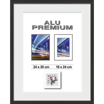 Rám na obraz Fotorámeček WR Duo alu, černý 24x30cm