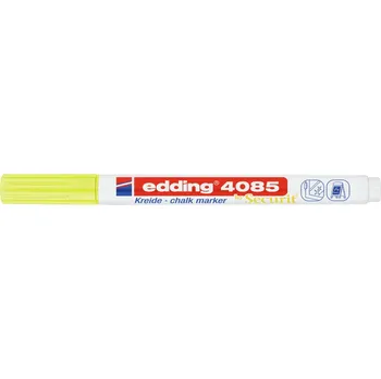 Křídový popisovač "4085", neonově žlutá, 1-2mm, kulatý hrot, EDDING