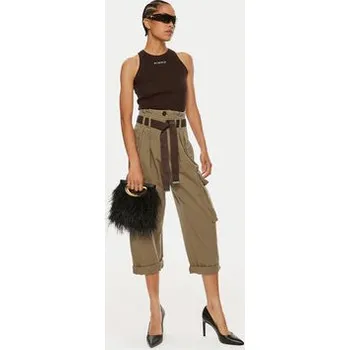Pánská móda Pinko Cargo kalhoty Ronfare 101840 A21C Khaki Regular Fit 40
