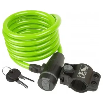 Zámek na kolo Zámek na kolo M-Wave spirálový 10x1800mm zelený