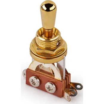 MEC Toggle Switch, ON/ON/ON, DP3T - Gold