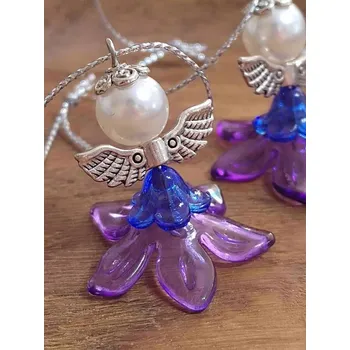 Přívěsek Přívěsek anděl fialovo modrá