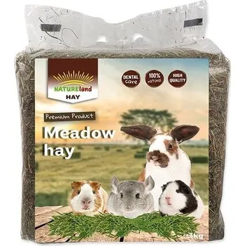 Krmivo pro hlodavce Seno NATURE LAND Meadow Hay z horských luk 3 kg