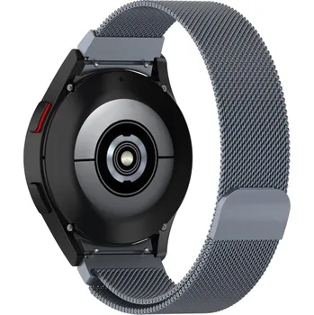 Ostatní příslušenství k chytrým hodinkám VSECHNONAMOBIL 81539 MILANESE Kovový řemínek pro Samsung Galaxy Watch FE šedý