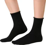 Černé unisex kašmírové ponožky Art.083 JA004, BLACK Velikost: 35/37