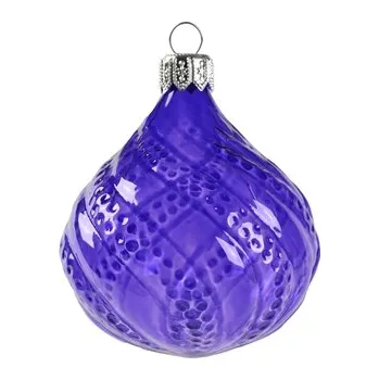 Vánoční dekorace Vánoční kapka fialová