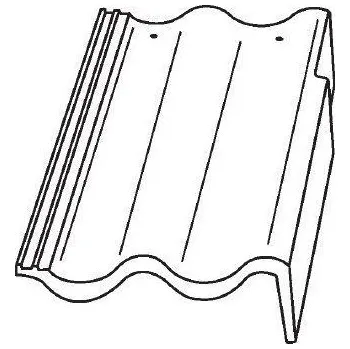 Střešní krytina Bramac Moravská PP taška krajní pravá ebenově černá (2023)