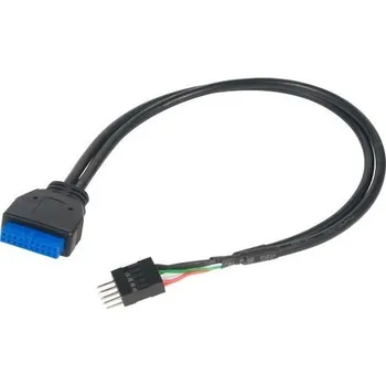 Datový kabel Akasa USB 3.0 (19-pin) na USB 2.0 (9-pin) AK-CBUB36-30BK