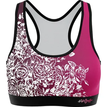 Funkční sportovní podprsenka LADY vínová - Vínová / S