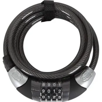 Zámek na kolo spirálový zámek MAGNUM 3016 Coil - Černá, 12x1800mm