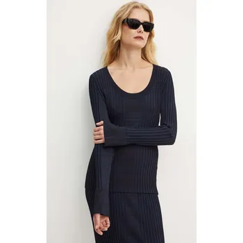 Dámský svetr Svetr BOSS dámský, tmavomodrá barva, lehký, 50518357 59X, vel. L