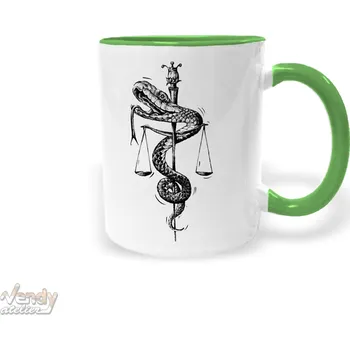 Hrnek - Veterinářský znak Barva: Zelená