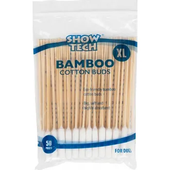Vatová tyčinka Vatové tyčinky Show Tech Bamboo Cotton Buds 50 ks vel. XL