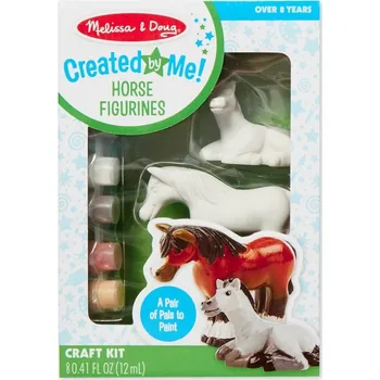Melissa & Doug Figurky k vymalování 12 ml, koně