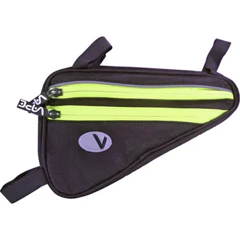 brašna na kolo Brašna do rámu Vape 4kapsy černá - neon žlutý zip