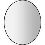 Sapho SHARON kulaté zrcadlo s LED podsvícením ø 80cm, černá mat (31255CI)