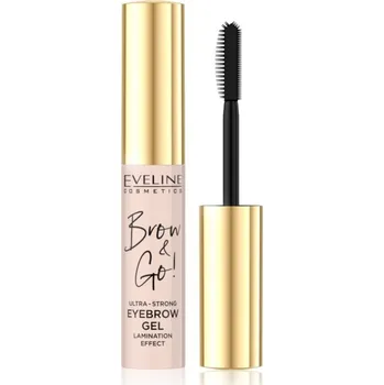 Řasenka Eveline Cosmetics Brow & Go! gel na obočí s extra silnou fixací 6 ml