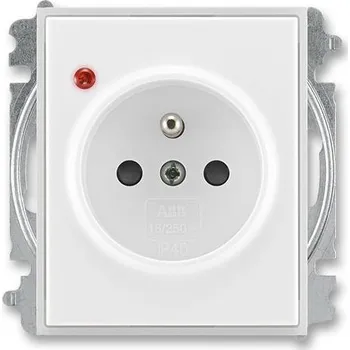 Elektrická zásuvka Zásuvka s ochranou přepětí 5599E-A02357 01 bílá/ledová bílá Element Time ABB