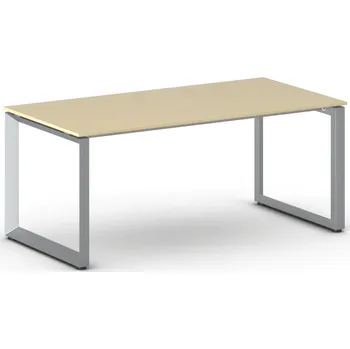 Psací stůl B2B Partner Kancelářský stůl PRIMO INSPIRE, 180x90 cm, šedostříbrná podnož, bříza