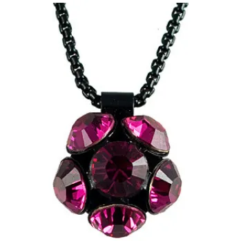 Náhrdelník Náhrdelník se Swarovski Elements květinka Růžový