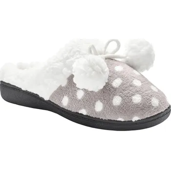 Dámské pantofle Blancheporte Fleecové pantofle s puntíky šedá 41