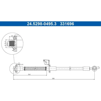 Autodíl Brzdová hadice ATE 24.5298-0495.3