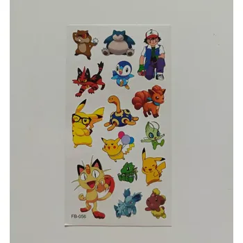 Odstranitelné tetování Dětské dočasné tetování - POKÉMON (2) - PIKACHU 10 (Značka: TAKARA TOMY)
