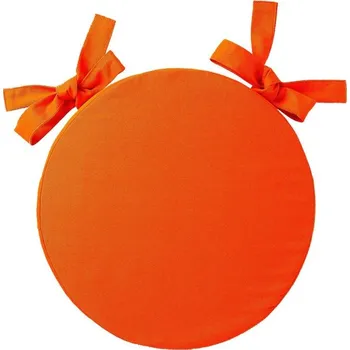 Potah na židli Blancheporte Kulaté sedáky na židle, jednobarevné plátno oranžová 1 ks