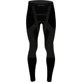 Pánské kalhoty FORCE Funkční kalhoty FORCE GRIM, černé - XL - XXL