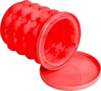 Tvořítko na led Verk 07217 silikonová nádoba na výrobu ledu červená